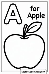 a-for-apple-coloring-page
