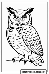 angry-owl-perched-on-a-branch-coloring-page