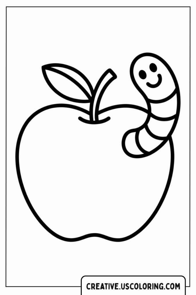 apple-with-worm-coloring-page
