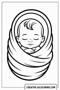 baby-swaddled-in-blanket-coloring-page