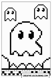 big-pixel-ghosts-from-pac-man-coloring-page
