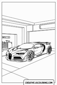 bugatti-car-in-garage-coloring-page