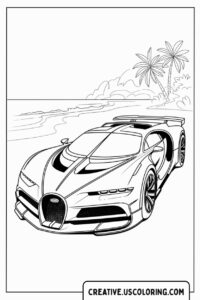 bugatti-car-on-beach-coloring-page