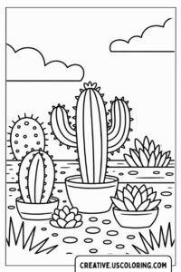 cactus-and-succulents-in-pots-coloring-page