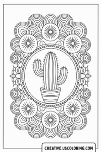 cactus-in-pot-surrounded-by-decorative-flowers-coloring-page