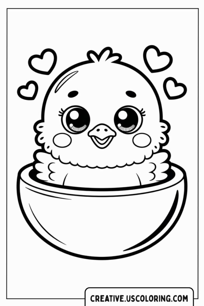 cute-baby-chick-in-a-bowl-coloring-page