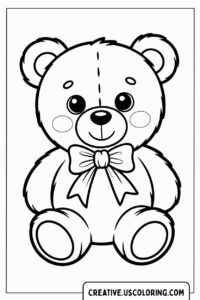cute-bear-with-bow-coloring-page