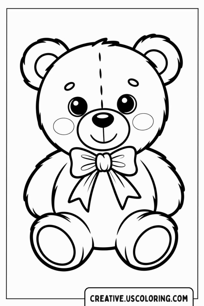 cute-bear-with-bow-coloring-page