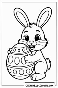 cute-bunny-holding-a-decorated-easter-egg-coloring-page-coloring-page