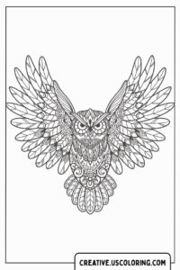 flying-Owl-Mandala-Coloring-Page