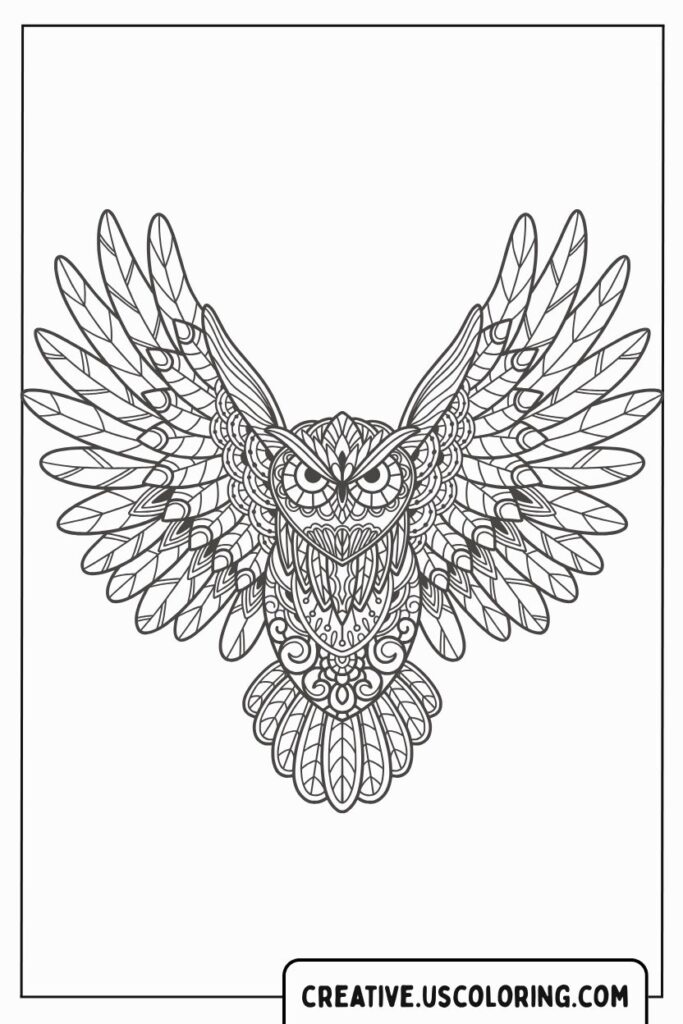 flying-Owl-Mandala-Coloring-Page