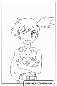 girl-holding-pokemon-coloring-page