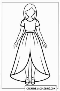 girl-in-a-long-dress-coloring-page