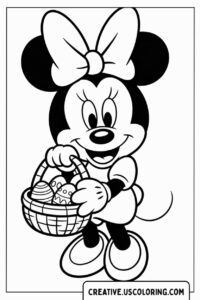 minnie-mouse-holding-easter-basket-coloring-page