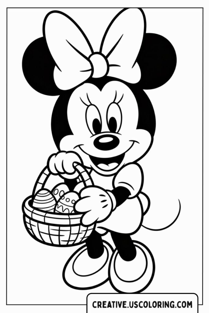 minnie-mouse-holding-easter-basket-coloring-page