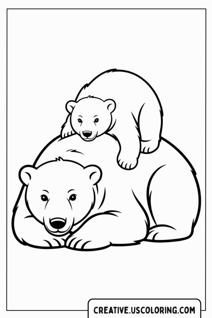 mother-bear-with-cub-coloring-page