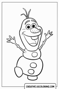 olaf-happy-waving-coloring-page