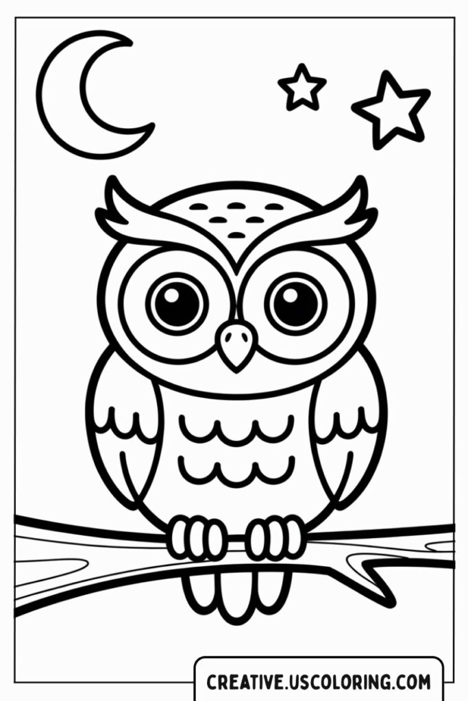 owl-sitting-on-branch-with-moon-and-stars-coloring-page