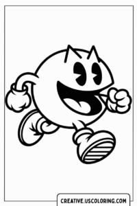 pac-man-running-happily-coloring-page