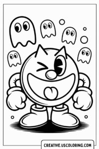 pac-man-with-ghosts-coloring-page