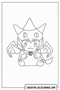 pikachu-dressed-as-dragon-coloring-page