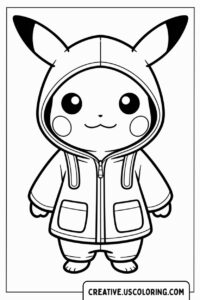pikachu-in-hoodie-coloring-page