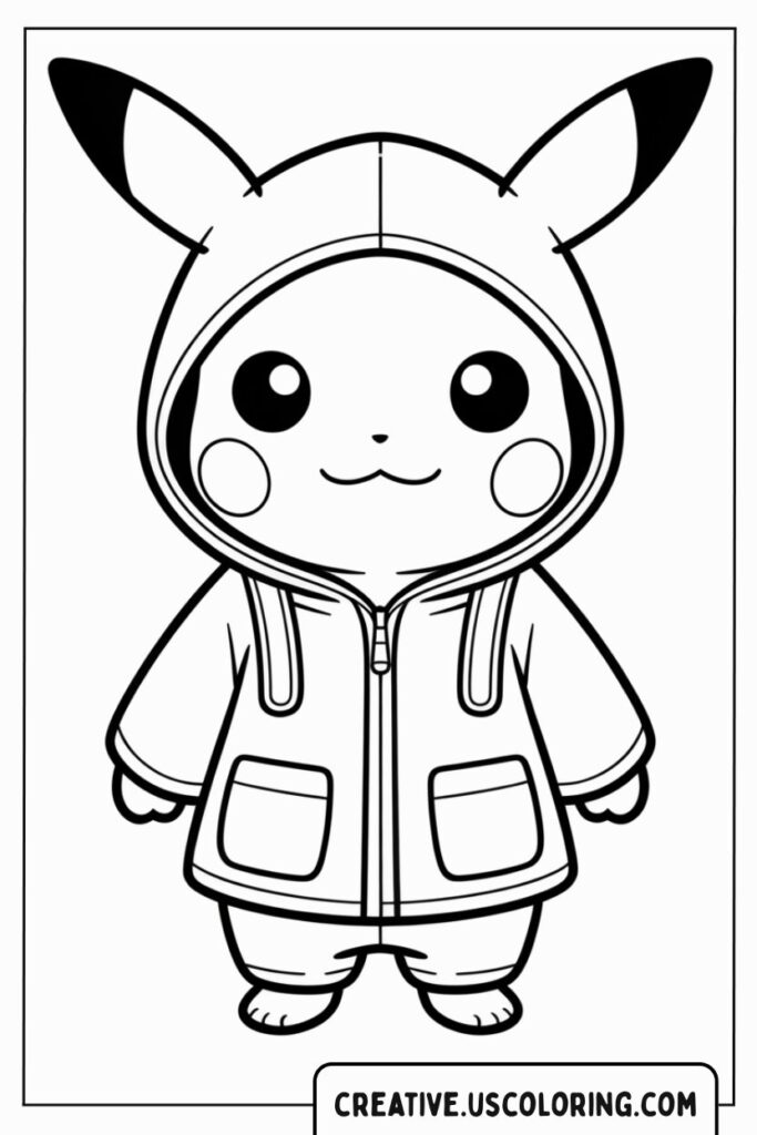 pikachu-in-hoodie-coloring-page