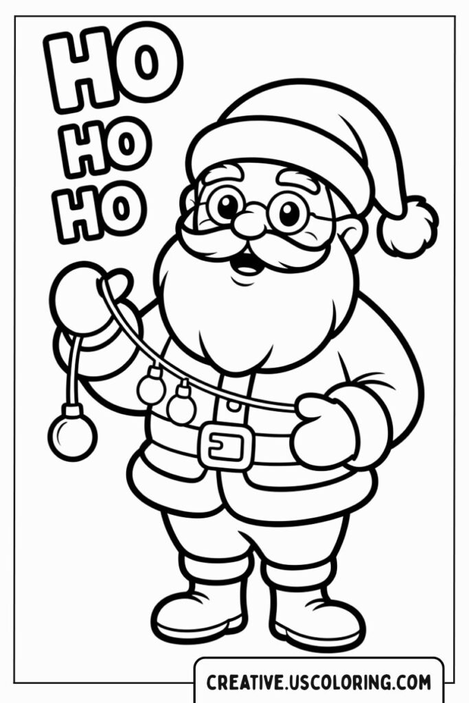 santa-claus-holding-bells-ho-ho-ho-coloring-page