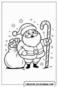 santa-claus-holding-candy-cane-with-gift-bag-coloring-page