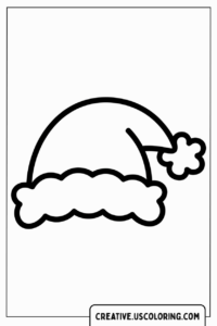 santa-hat-outline-coloring-page