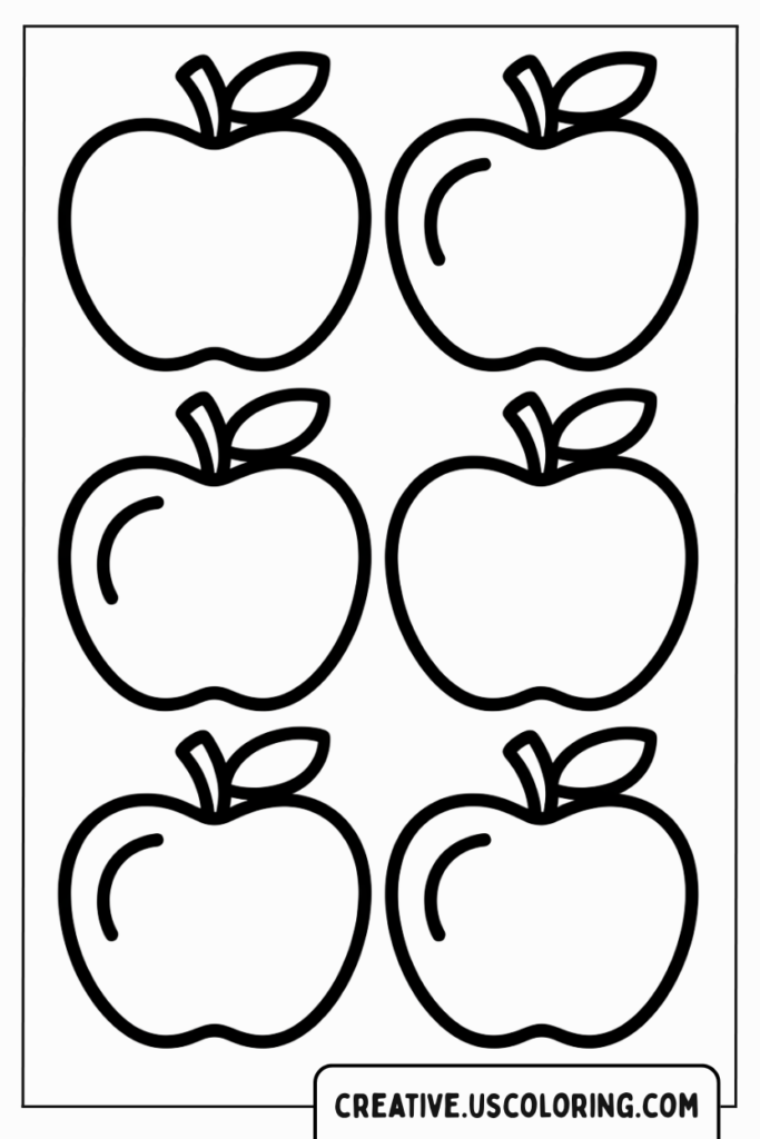 six-simple-outline-apples-coloring-page
