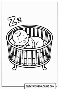 sleeping-baby-in-crib-coloring-page