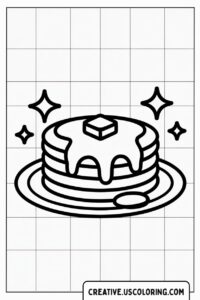 stack-of-pancakes-with-butter-and-syrup-coloring-page