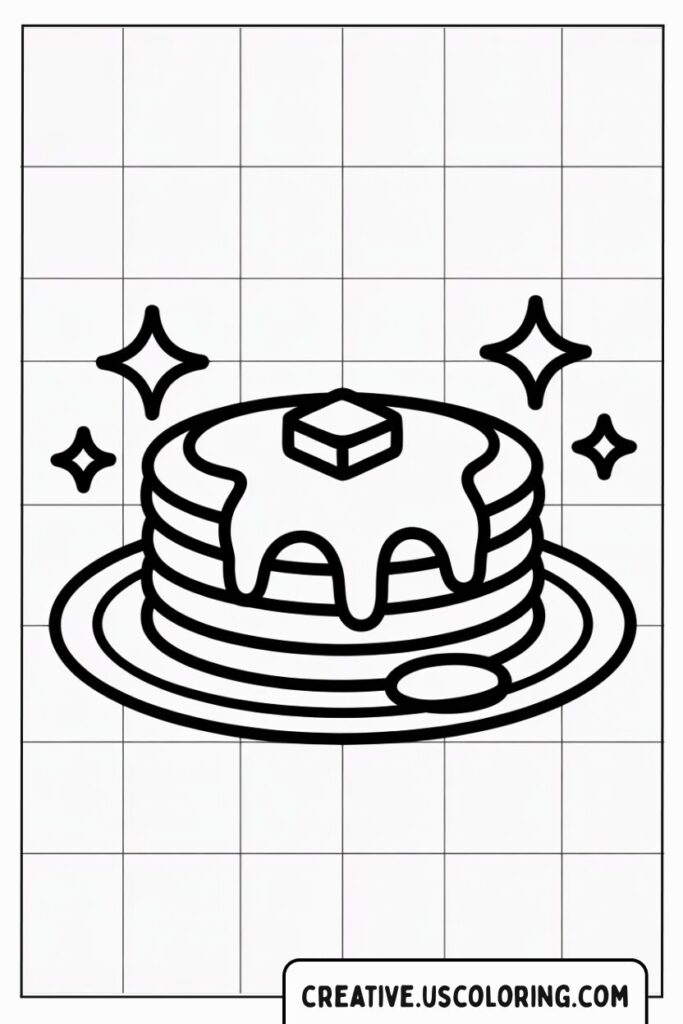 stack-of-pancakes-with-butter-and-syrup-coloring-page