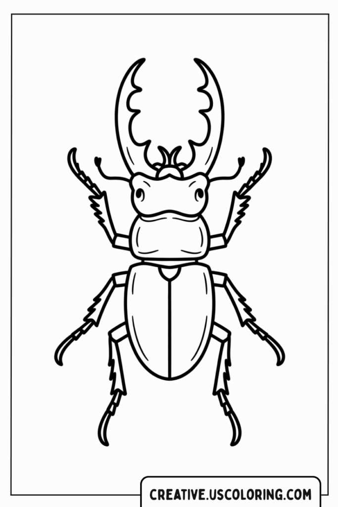 staghorn-beetle-coloring-page