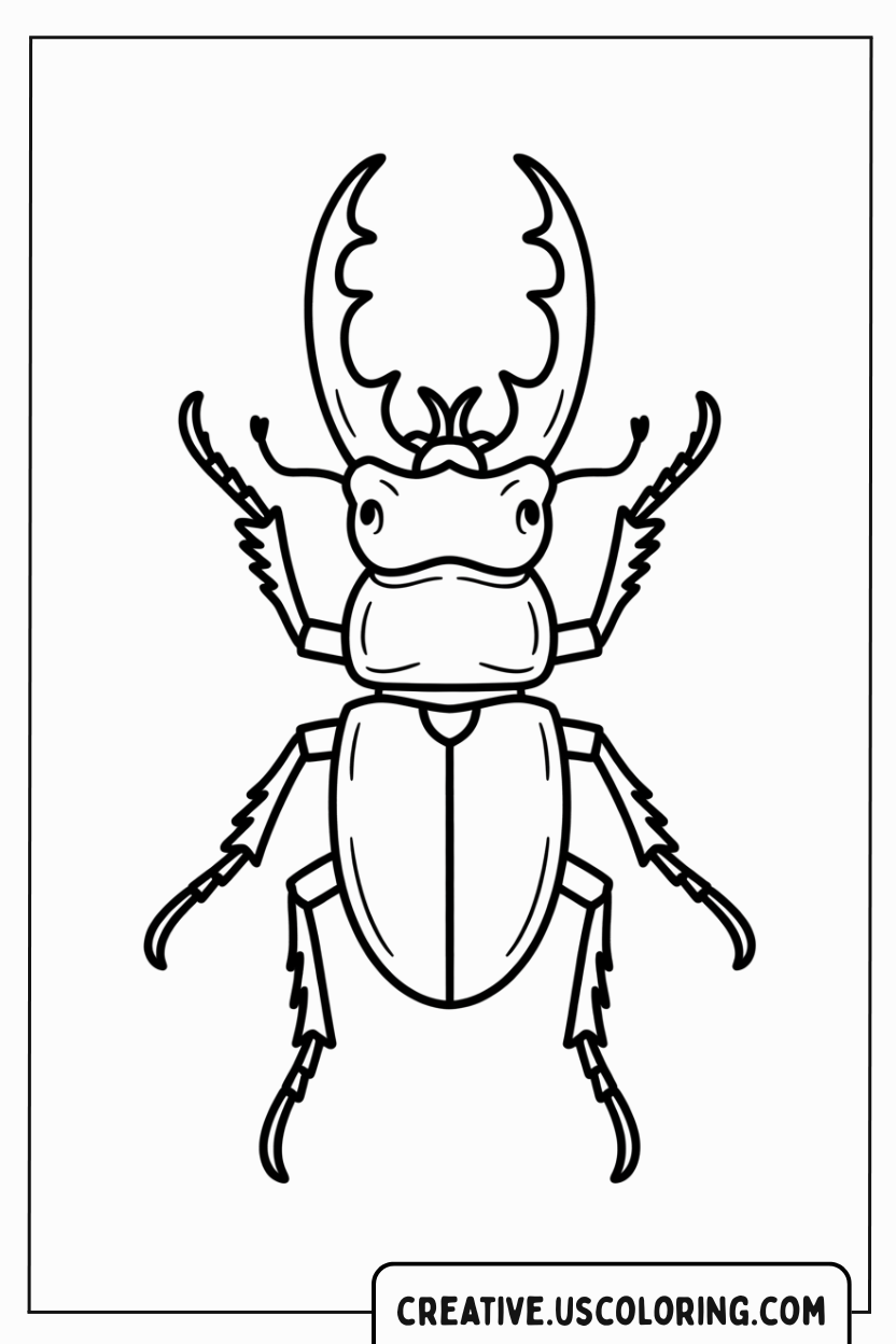 staghorn-beetle-coloring-page