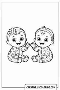 twin-babies-sitting-and-smiling-coloring-page