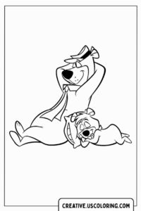 yogi-bear-with-cubby-coloring-page
