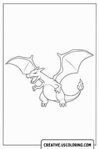 Charizard Pokémon Coloring Page