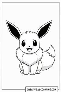 Eevee Pokémon Coloring Page