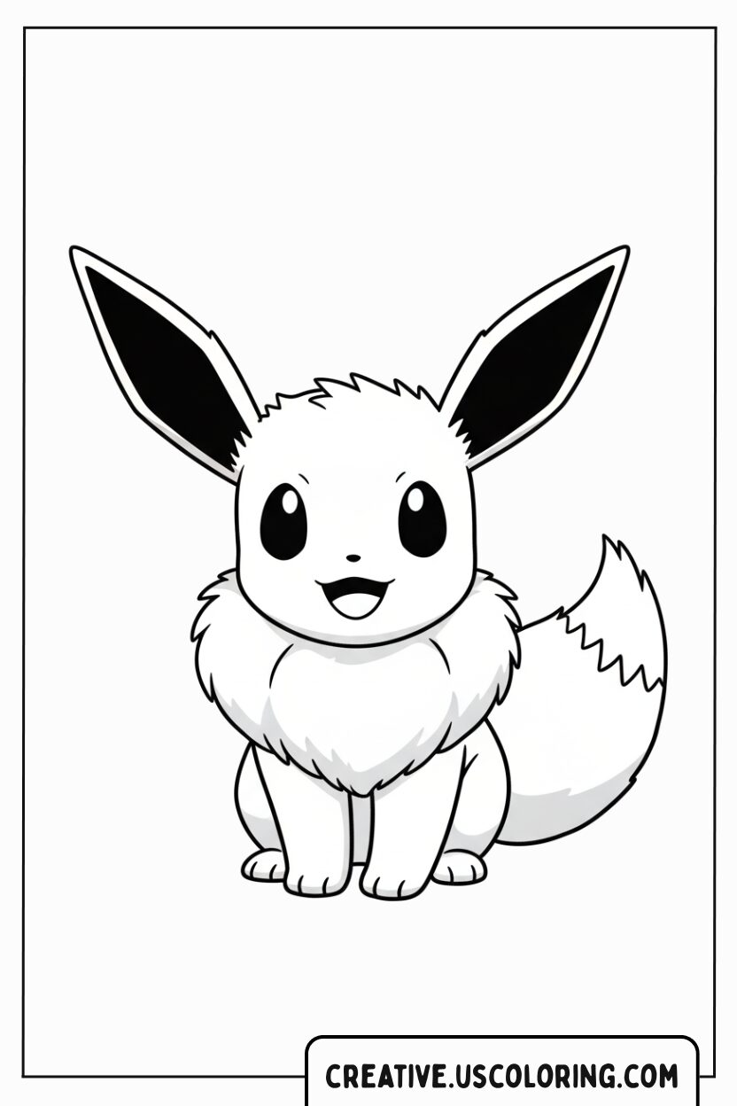 Eevee Pokémon Coloring Page