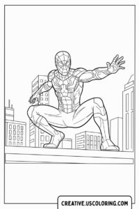 Iron Spider Suit Coloring Page