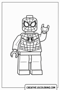 LEGO Spider-Man Coloring Page
