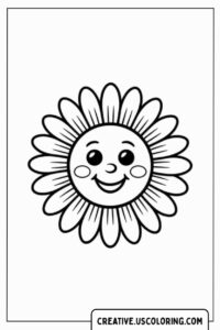 Smiling-Daisy-Kawaii-Simple-Flower-Coloring-Page