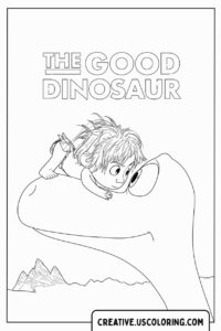 The Good Dinosaur Coloring Page