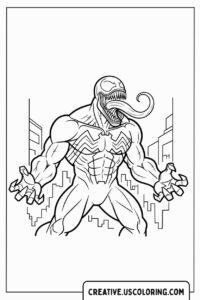 Venom Coloring Page