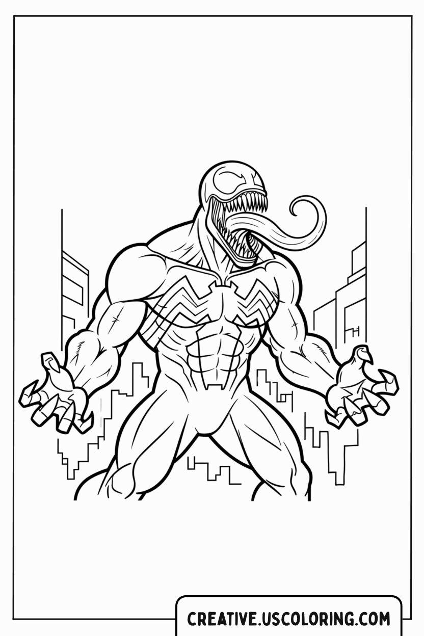 Venom Coloring Page