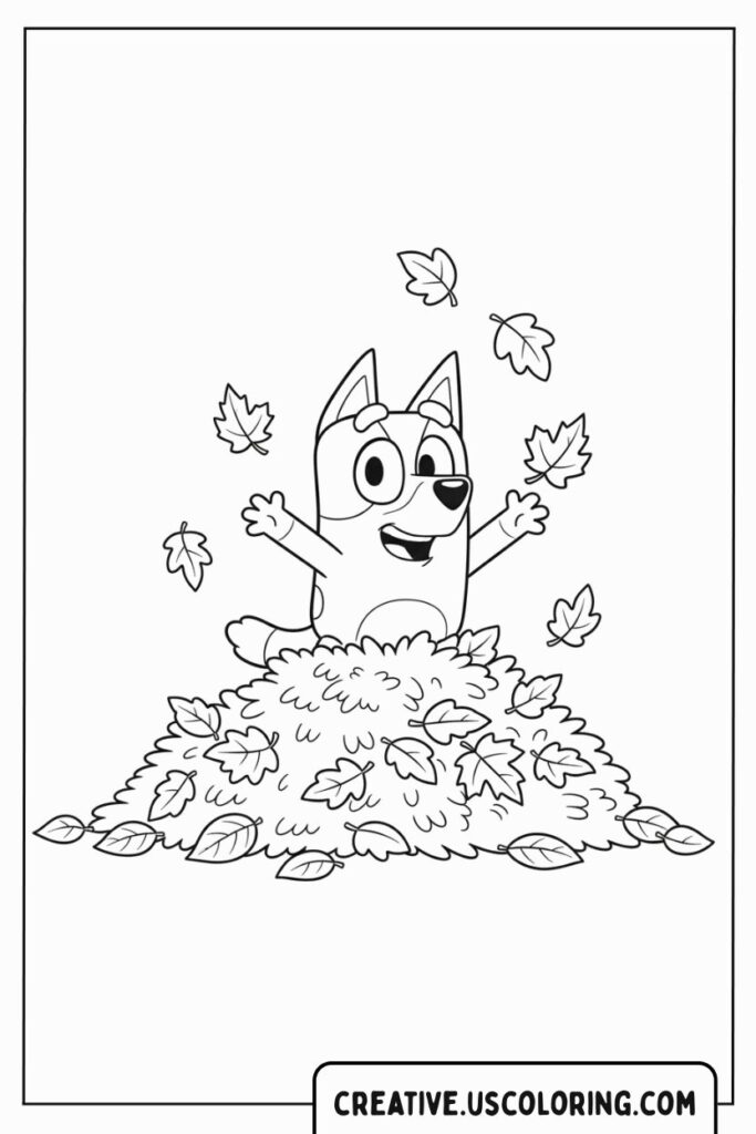 bluey-jumping-in-leaves-fall-coloring-page