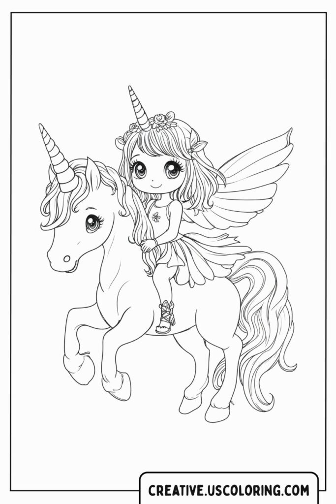 chibi-fairy-riding-unicorn-coloring-page