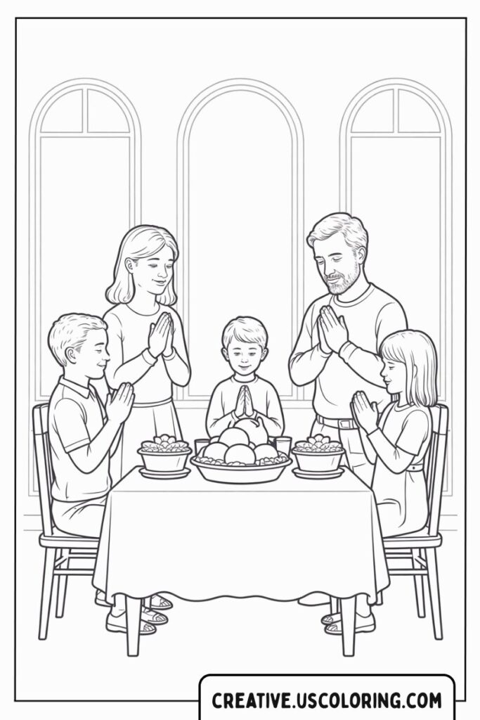 christian-family-praying-thanksgiving-coloring-page